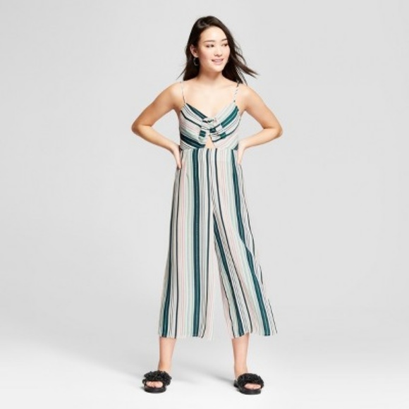 target striped jumpsuit